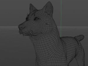 Jon Snow Wolf 3D Model