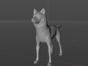 Jon Snow Wolf Modelo 3D
