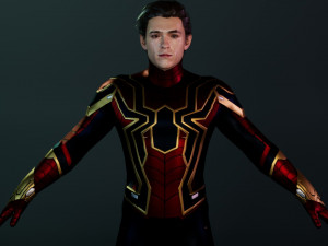 Spider man Tom Holland 3D 모델