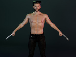 Wolverine 3D-Modell