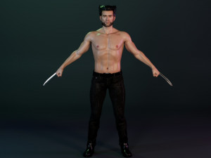 Wolverine 3D-Modell