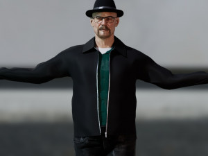 Bryan Cranston Walter White 3D Model