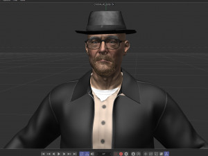Bryan Cranston Walter White 3D Model