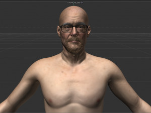 Bryan Cranston Walter White 3D Model