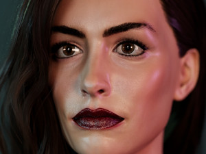 Anne Hathaway 3D Model
