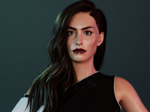 Anne Hathaway 3D Model