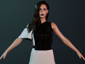 Anne Hathaway 3D Model