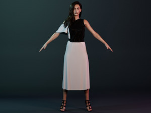 Anne Hathaway 3D Model