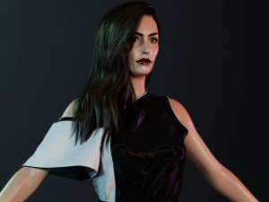 Anne Hathaway 3D Model