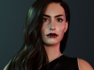 Anne Hathaway 3D Model
