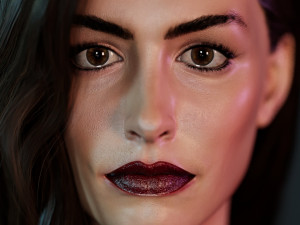 Anne Hathaway 3D Model
