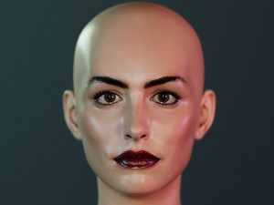 Anne Hathaway 3D Model