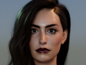 Anne Hathaway 3D Model