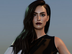 Anne Hathaway 3D Model