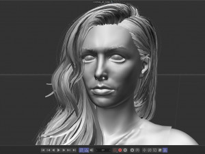 Anne Hathaway 3D Model