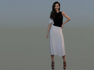 Anne Hathaway 3D Model