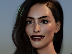 Anne Hathaway 3D Model