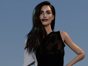 Anne Hathaway 3D Model