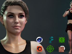 Miley Cyrus 3D Model