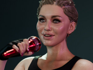 Miley Cyrus 3D Model