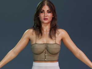 Kaley Cuoco 3D Model