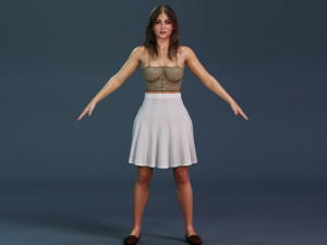 Kaley Cuoco 3D Model