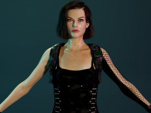 Milla jovovich Alice 3Dモデル