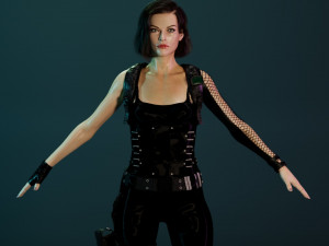 Milla jovovich Alice 3Dモデル