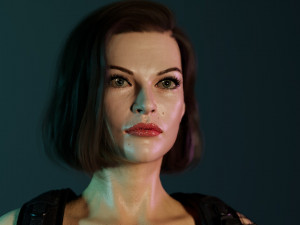 Milla jovovich Alice 3Dモデル