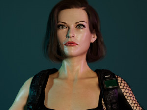 Milla jovovich Alice 3Dモデル