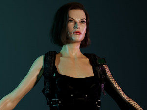 Milla jovovich Alice 3Dモデル
