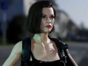 Milla jovovich Alice 3Dモデル
