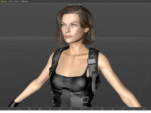 Milla jovovich Alice 3Dモデル