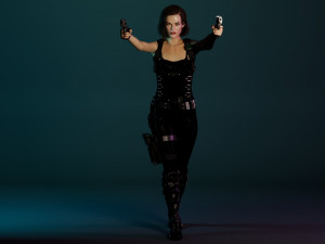 Milla jovovich Alice 3Dモデル