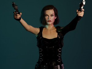 Milla jovovich Alice 3Dモデル