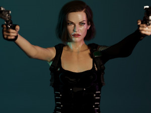 Milla jovovich Alice 3Dモデル