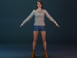 Miranda Kerr 3D Model
