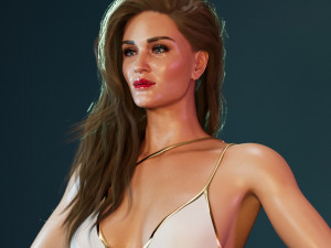 Rosie Huntington-whiteley 3D Model