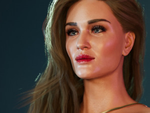 Rosie Huntington-whiteley 3D Model