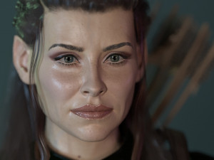 Tauriel Evangeline Lilly 3D Model