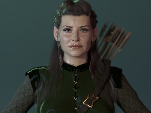 Tauriel Evangeline Lilly Modelo 3D