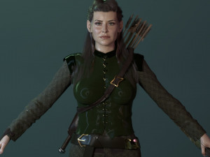 Tauriel Evangeline Lilly Modelo 3D