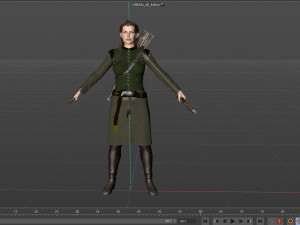 Tauriel Evangeline Lilly Modelo 3D