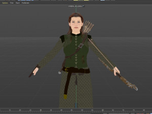 Tauriel Evangeline Lilly Modelo 3D