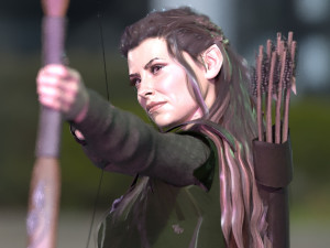 Tauriel Evangeline Lilly Modelo 3D
