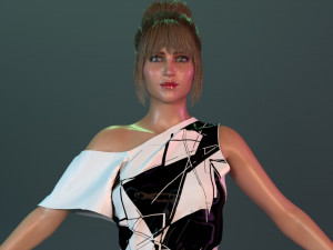 Jennifer Lawrence 3D Model