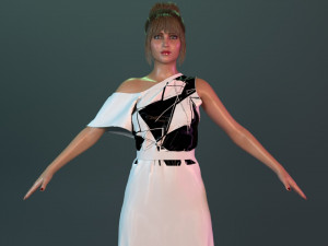 Jennifer Lawrence 3D Model
