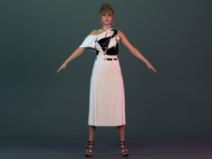 Jennifer Lawrence 3D Model