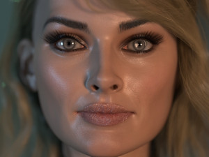 Margot Robbie 3D-Modell