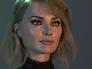 Margot Robbie 3D-Modell